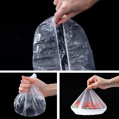 Reusable Elastic Food Covers – Durable Plastic Wrap Lids for Bowls, Plates & Kitchen Food Storage