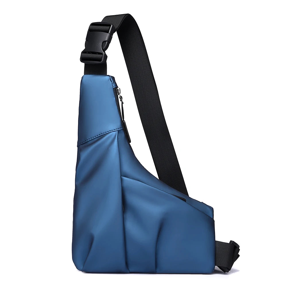 Anti-Theft Triangle Crossbody Bag – Adjustable Strap Casual Chest Bag for Men, Perfect for Outdoor, Travel & Commuting