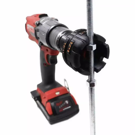 Threaded Rod Zipper Drill Adapter - Quick-Release Nut Socket Wrench Tool
