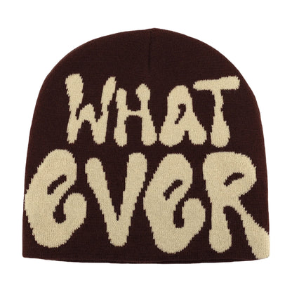 Y2K Letter Knitted Beanie Cap – Unisex Winter Autumn Warm Ski Skullcap, Hip Hop Streetwear Ear Cover Hat for Men & Women