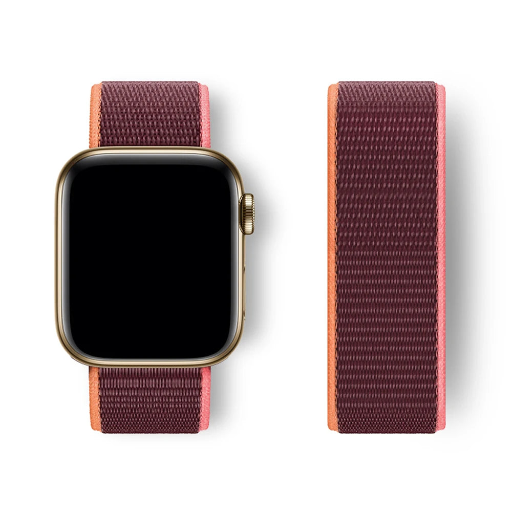 Sport Loop Strap for Apple Watch Band 40mm–49mm – Compatible with Series 3–10, SE & Ultra Adjustable Bracelet