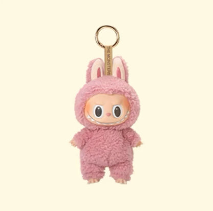 17cm Labubu V1 The Monsters Blind Box - Keychain & Cardiac Macarone Girl Gift with Free Sonny Angel