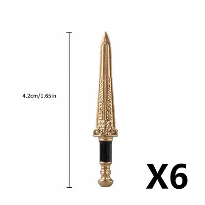 Medieval Figure Weapons Building Blocks Kit – King Sword, Lion Shield, Trident & Double-Edged Axe Battle Toy