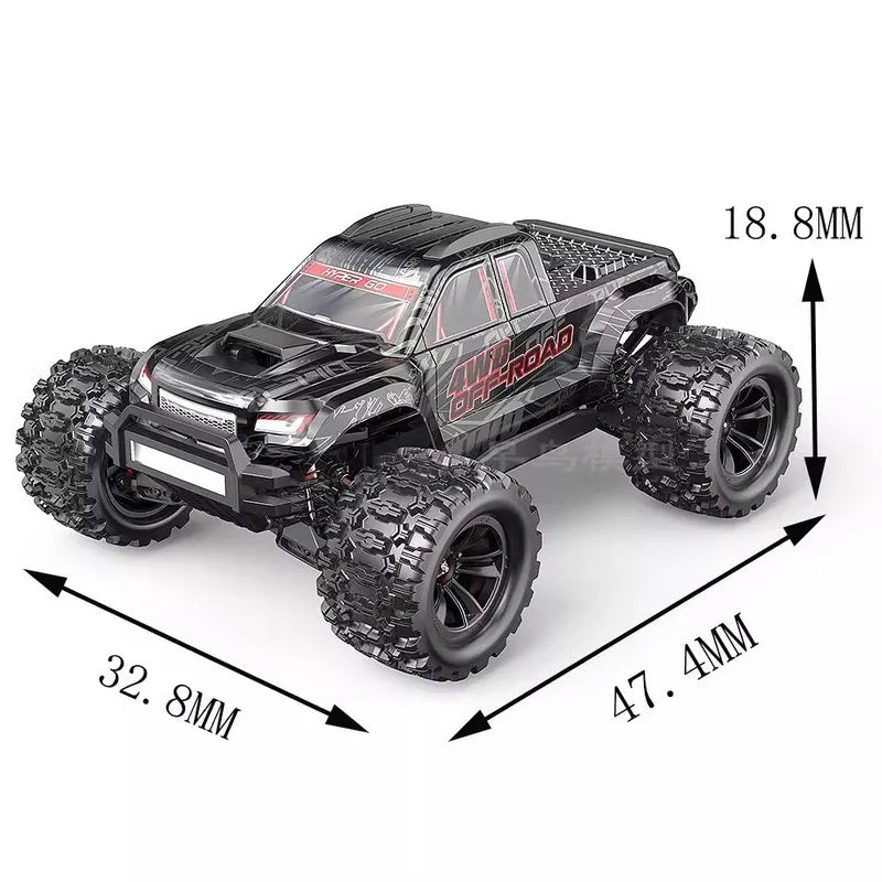 MJX 10208 Small Monster 1/10 Hypergo – 2.4G Brushless High-Speed RC Off-Road Vehicle for Adults, Professional Remote Control Car