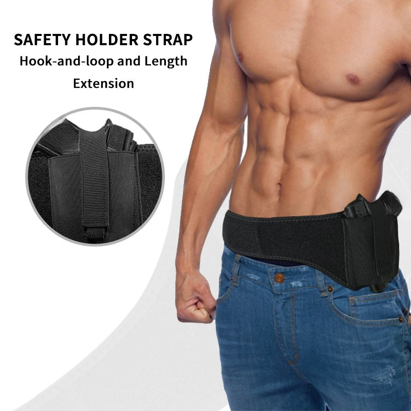 Multifunctional Tactical Belt Gun Holster – Quick Pull Outdoor Training Holster, Diving Material, 1PC
