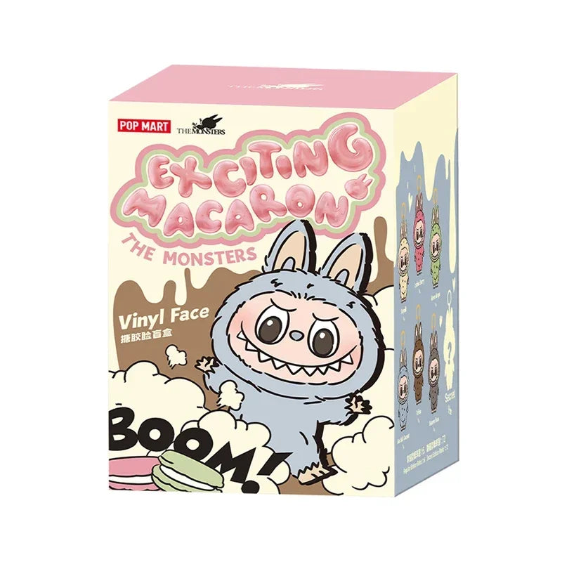 Authentic Labubu Heartbeat Macaron Face Series Blind Box – Handmade Mystery Model Toy, Surprise Gift Collectible