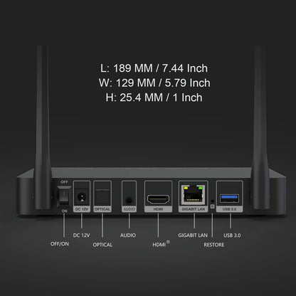 Zidoo Z9X 8K HDR Media Player - Android 11, Amlogic S928X-K, 6GB+64GB, VPU & VS10 Engine