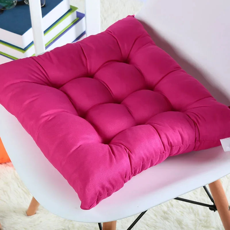 Colorful Chunky Seat Pads Cushion – Tie-On Garden Chair Cushion for Home, Office, Dining, and Kitchen