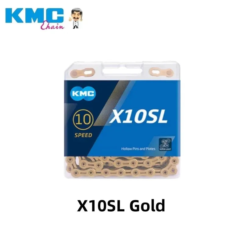 KMC X8 X9 X10 X11 X12 Bicycle Chain – 8v, 9v, 10v, 11v, 12v, 118L/126L, Road/MTB Chain with Quick-Link for SHIMANO SRAM Crankset