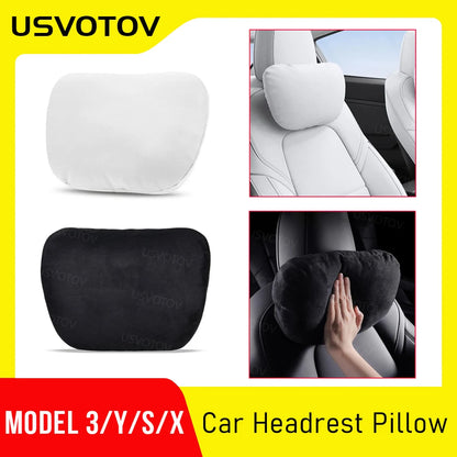 Tesla Car Headrest Pillow – Neck Support and Comfort Cushion for Model 3, Model Y, Model S, Model X and Model YL