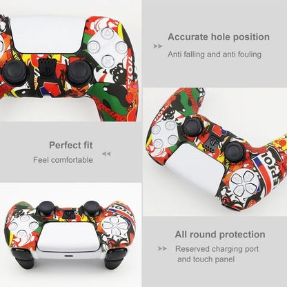 Protective Silicone Cover for PS5 Controller – Anti-Slip Skin Case with Thumb Grips for PS5 Slim Gamepad