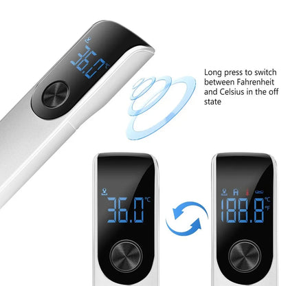 Digital Infrared Fever Thermometer - Non-Contact Body Temperature Monitor for Children and Adults or Mini Blood Oxygen Oximeter