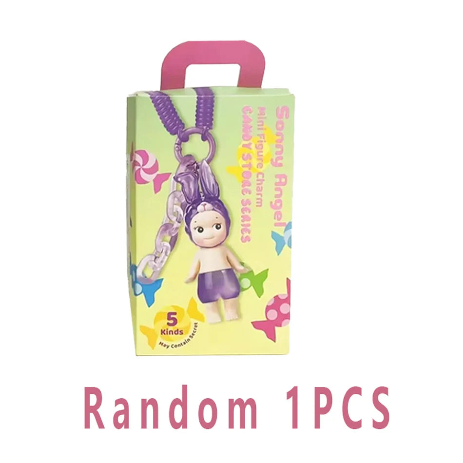 Candy House Angel Keychain Blind Box – Handmade Cartoon Doll Bag Pendant, Creative Toy for Birthday & Valentine's Day Gift