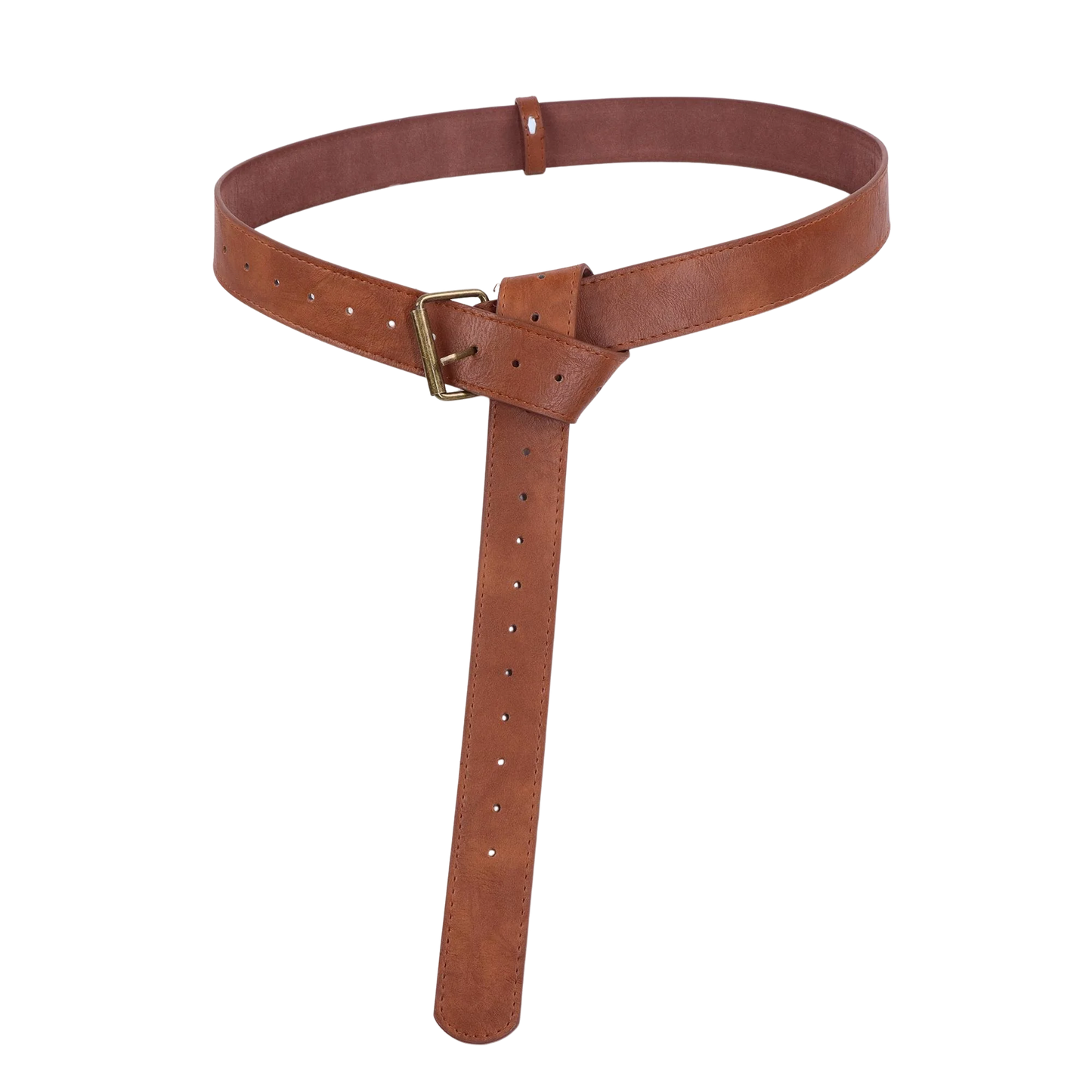 4PCS Medieval Cosplay Leather Belt Set – Copper Coin Waist Bag, Renaissance & Steam Role Playing Halloween Costume Accessories