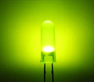 Highlight F5 14.5mm High-Intensity LED - 2-Pin Round Head DIP Light Emitting Diode in Red, True Green, Blue & Yellow
