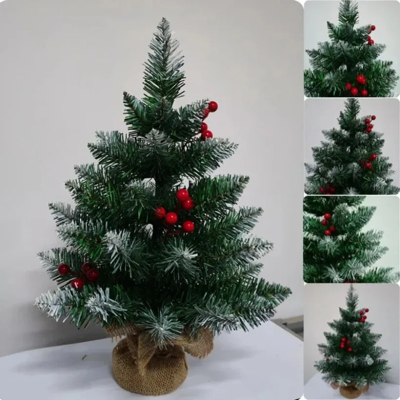 Mini Christmas Tree 45/60cm – PVC Tabletop Decorations for Family Christmas & Holiday Parties