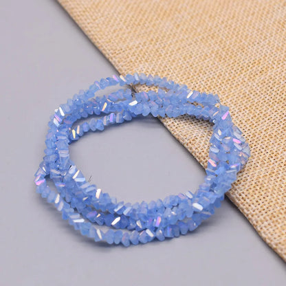 Yanqi Triangle Crystal Beads - 38 Colors 4mm Loose Glass Beads for DIY Jewelry Making Earrings Necklace Crafts