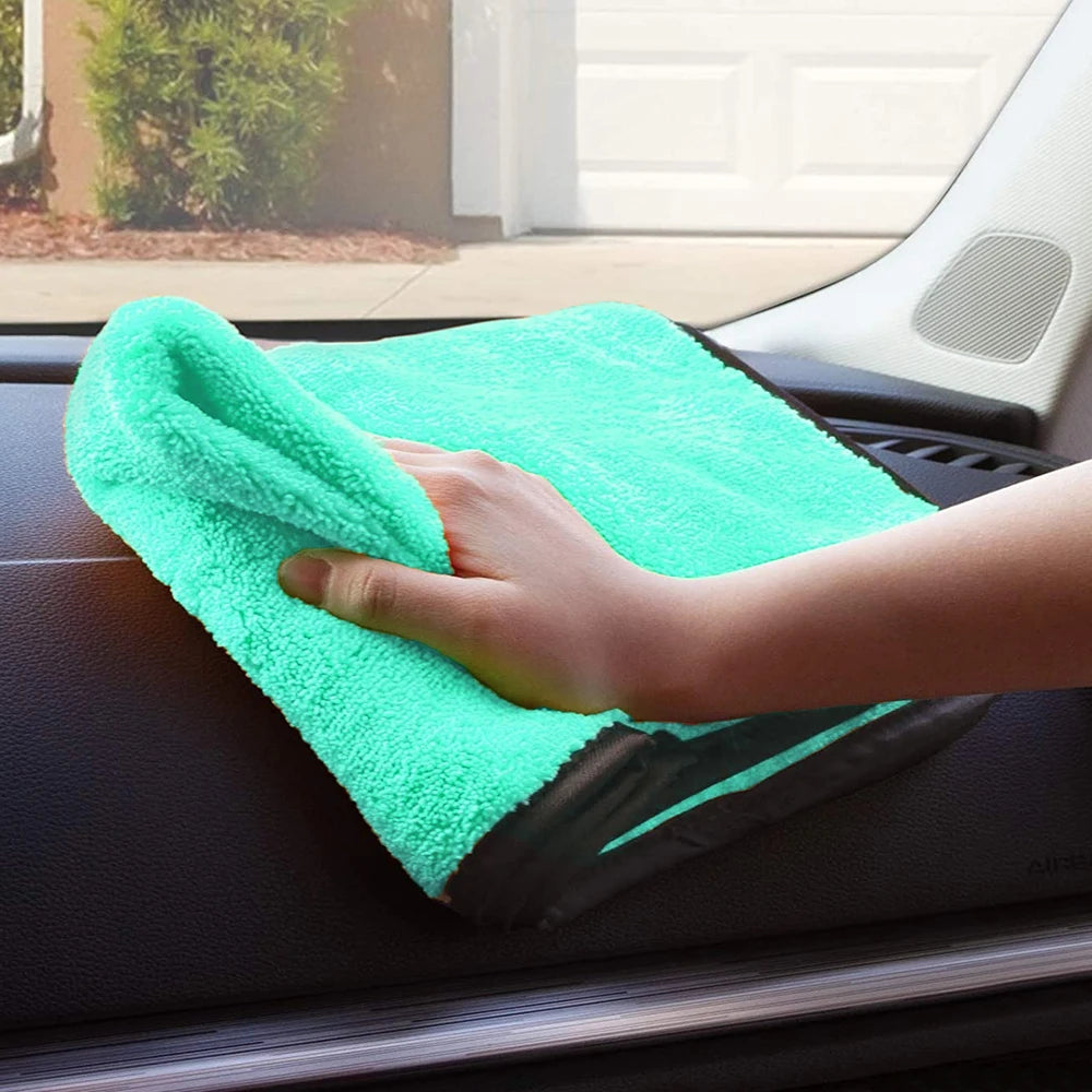 Portable 1200GSM Super Soft Microfiber Car Drying Towel – Ultra Absorbent Premium Wash Cloth