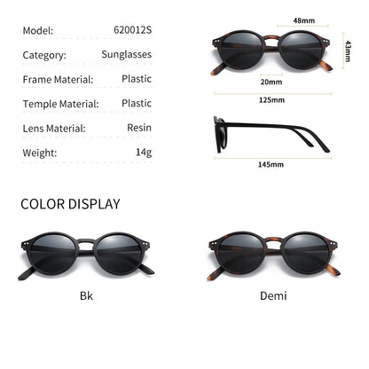 ZENOTTIC Retro Small Round Polarized Sunglasses – Lightweight Vintage UV400 Shades for Men & Women