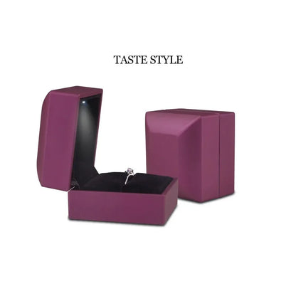 Luxury LED Ring Box - Illuminated Jewelry Gift Box for Engagements, Weddings, Birthdays, and Valentine’s Day