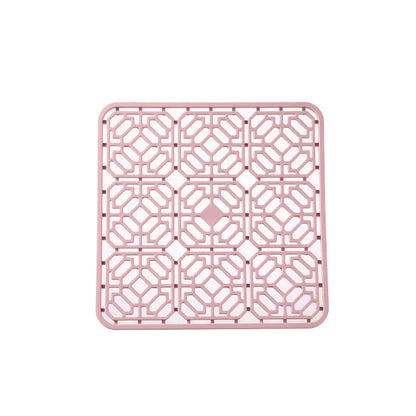 Food-Grade Silicone Hollow Insulation Mat – Non-Slip Kitchen Sink Protector & Desktop Table Mat