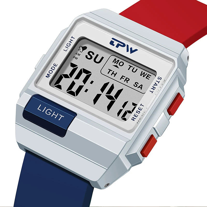 TPW 36mm Digital Watch for Women & Teens - Water-Resistant Midsize Wristwatch