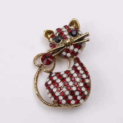 Women's Fashion Cat Brooch Pin - Cute Animal Jewelry Accessory for Clothing, Bags & Stylish Decor