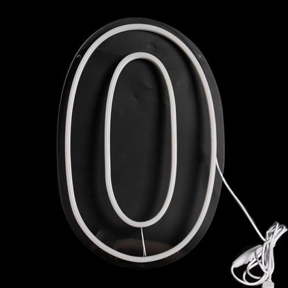 Numbers Neon Sign 0–9 – Acrylic LED Birthday, Wedding & Business Wall Decor with Switch