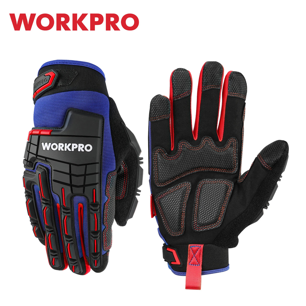 WORKPRO Heavy-Duty Tactical Work Gloves - Touchscreen Full-Finger Impact Protection Gloves for Military, Paintball & Shooting