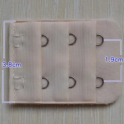 3.8cm 2-Hook Bra Extender Clip – Adjustable Back Belt Buckle for Women’s Underwear & Soft Bra Extension