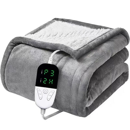 Heated Electric Blanket – Soft Throw with 6 Heating Levels, 4-Hour Auto-Off & Overheat Protection
