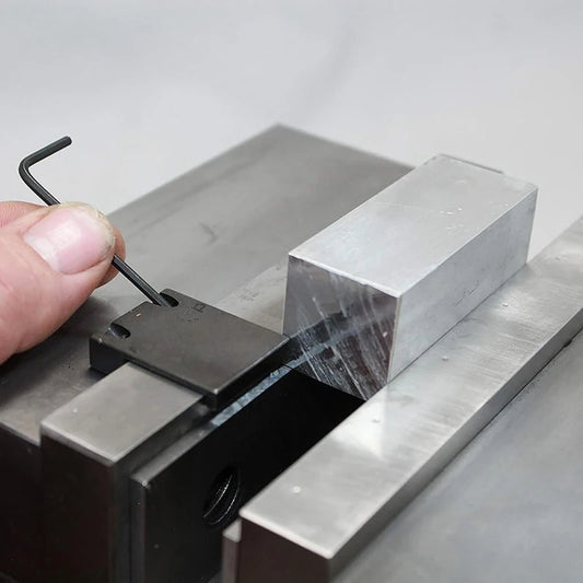 Ultra Low Profile Vise Jaw Stop - 6 Inch Standard Vice Accessory for Precision Workholding