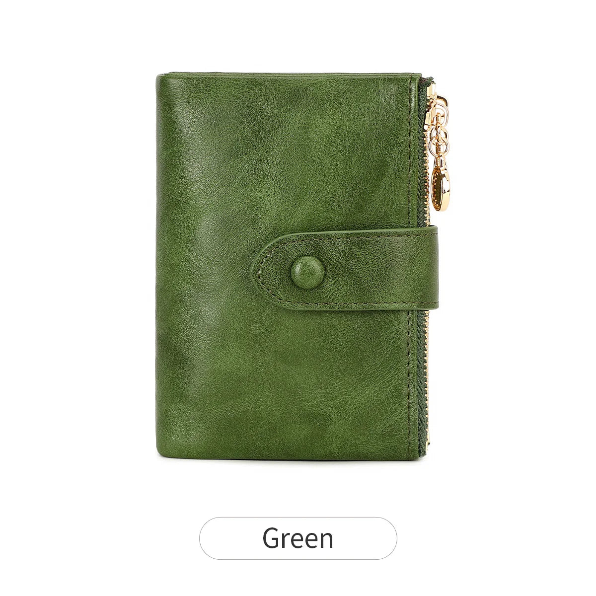 Minimalist Women’s Wallet – Short Three-Layer Large Capacity Double Zipper Card & Money Holder