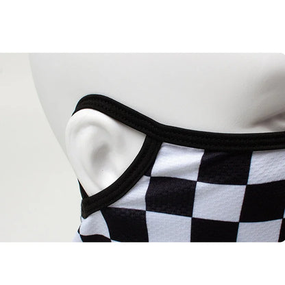 Outdoor Windproof Face Mask Scarf – Grid Earloops Neck Protection Cover for Men and Women, Anti-UV for Motorcycle Riding and Cycling