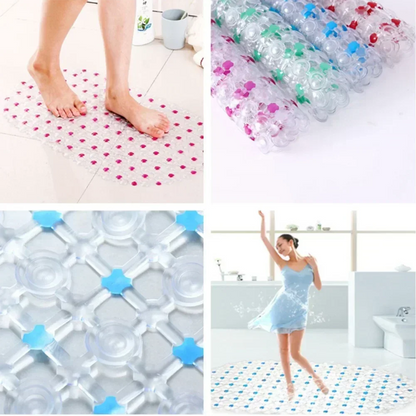 New Household Non-Slip Bath Mat – Suction Cup Bathroom Rug, Massage Bathtub Mat, Carpet Supplies for Bathroom