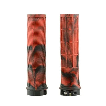 TPR Aluminum Alloy Lock-On Bicycle Handlebar Grips — Integrated Non-Slip MTB Cuffs for Bike Parts