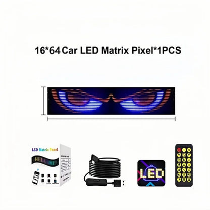 Programmable Flexible RGB LED Display Screen - USB-Powered Scrolling Sign with Bluetooth App, Custom Text & DIY Animations