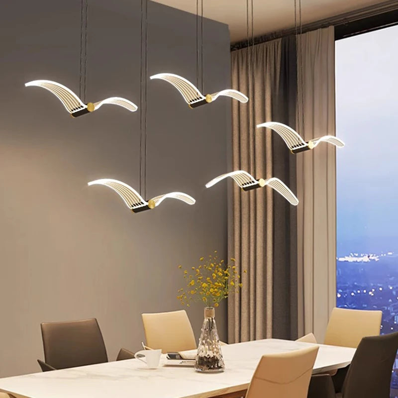 Modern LED Pendant Light – Home Decor Chandeliers for Living Room & Dining Room Indoor Hanging Lighting
