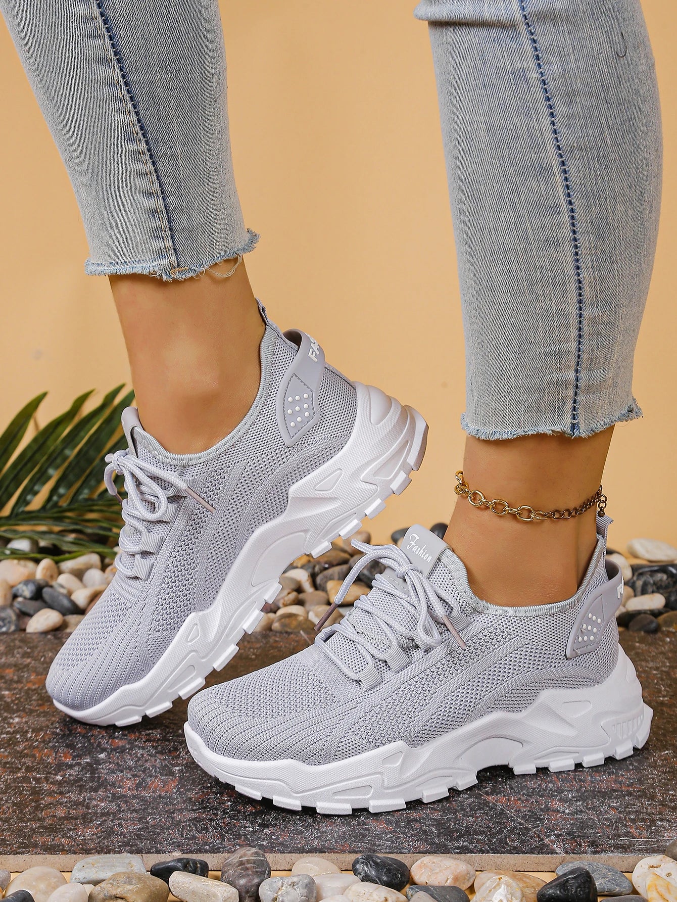 Women’s 2025 Breathable Mesh Dad Sneakers – Casual Versatile Sports Shoes
