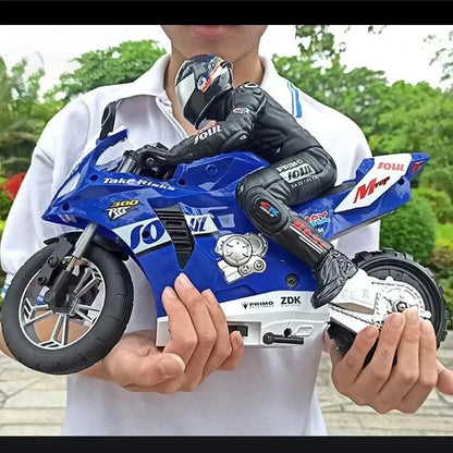 1/6 RC Motorcycle Toy - Self-Balancing Electric Racing Bike with Drift Stunt Control for Kids and Children