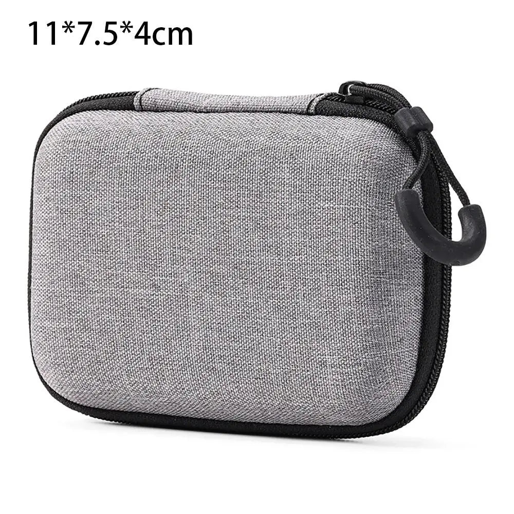 Mini EVA Storage Bag — Zipper Carrying Pouch for AirPods, Earphones, Phone, Charging Cables & Digital Accessories