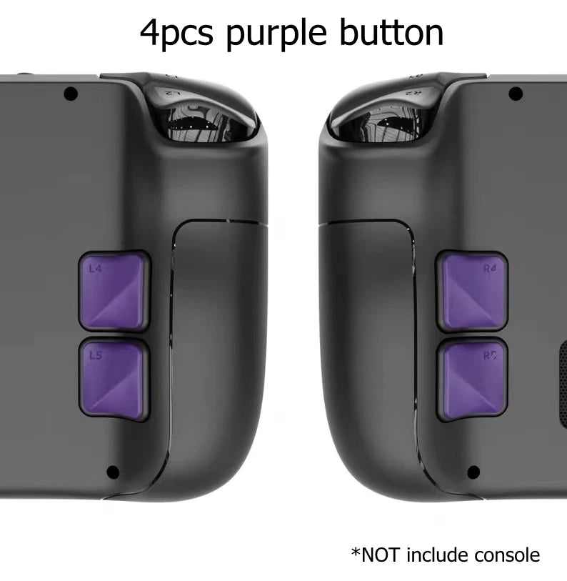 4PCS Back Button Enhancement Set for Steam Deck – Grip Improvement & Button Protection Kit for OLED & LCD Console