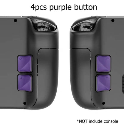 4PCS Back Button Enhancement Set for Steam Deck – Grip Improvement & Button Protection Kit for OLED & LCD Console