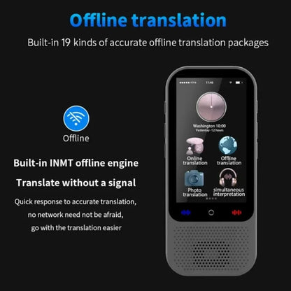 S80 Pro AI Translator Device – 138 Languages, Real-Time & Offline Translation, Voice & Photo Translator, Intelligent Recording Smart Chat Translator Machine