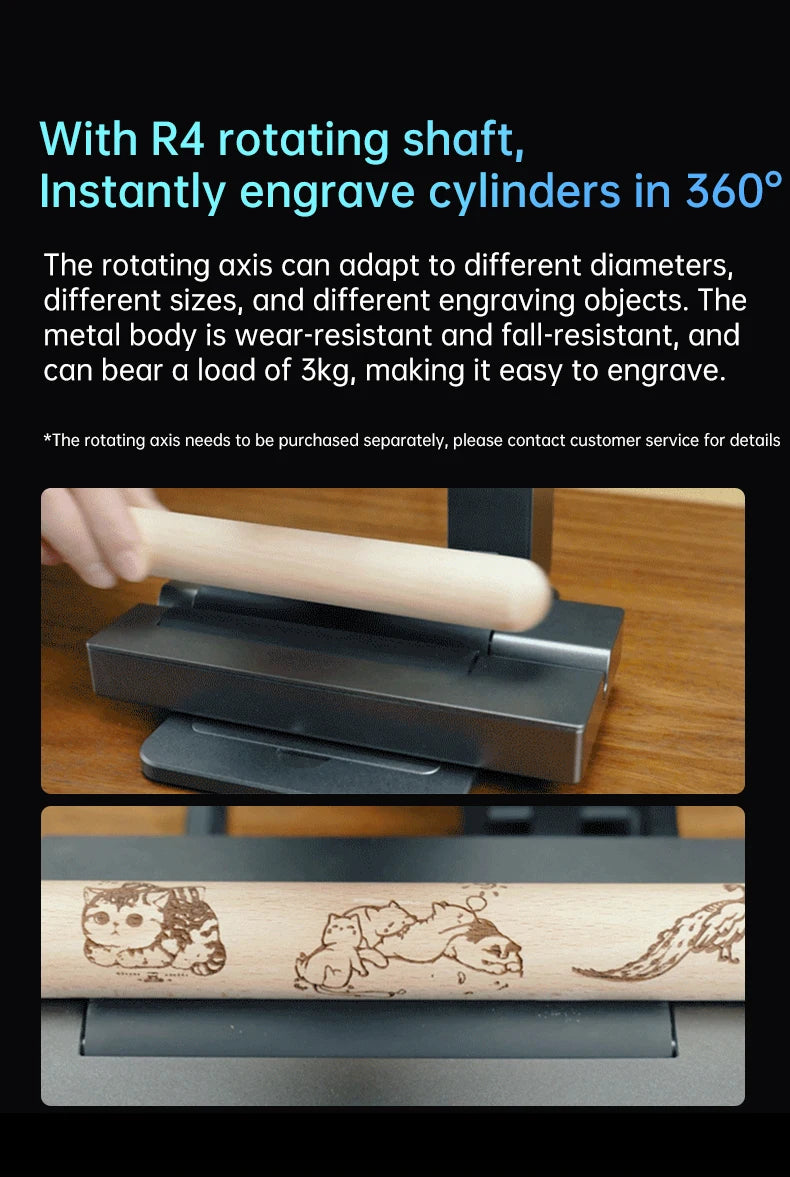 MR.CARVE C1 Portable Laser Engraver – Mobile APP Compatible for Windows & Mac, Engraves Wood, Plastic, Metal & More