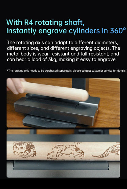 MR.CARVE C1 Portable Laser Engraver – Mobile APP Compatible for Windows & Mac, Engraves Wood, Plastic, Metal & More