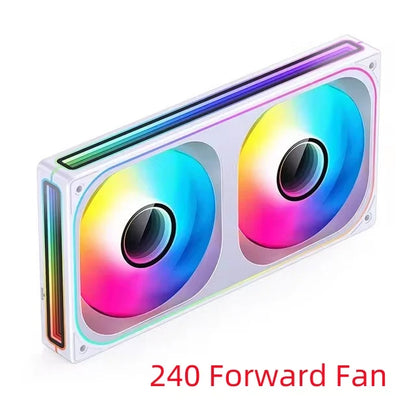 JONSBO ZB-120/240/360 ARGB Computer Case Fan — 12cm 5V 120mm PWM Water-Cooled Fan Kit with Forward/Reverse Rotation