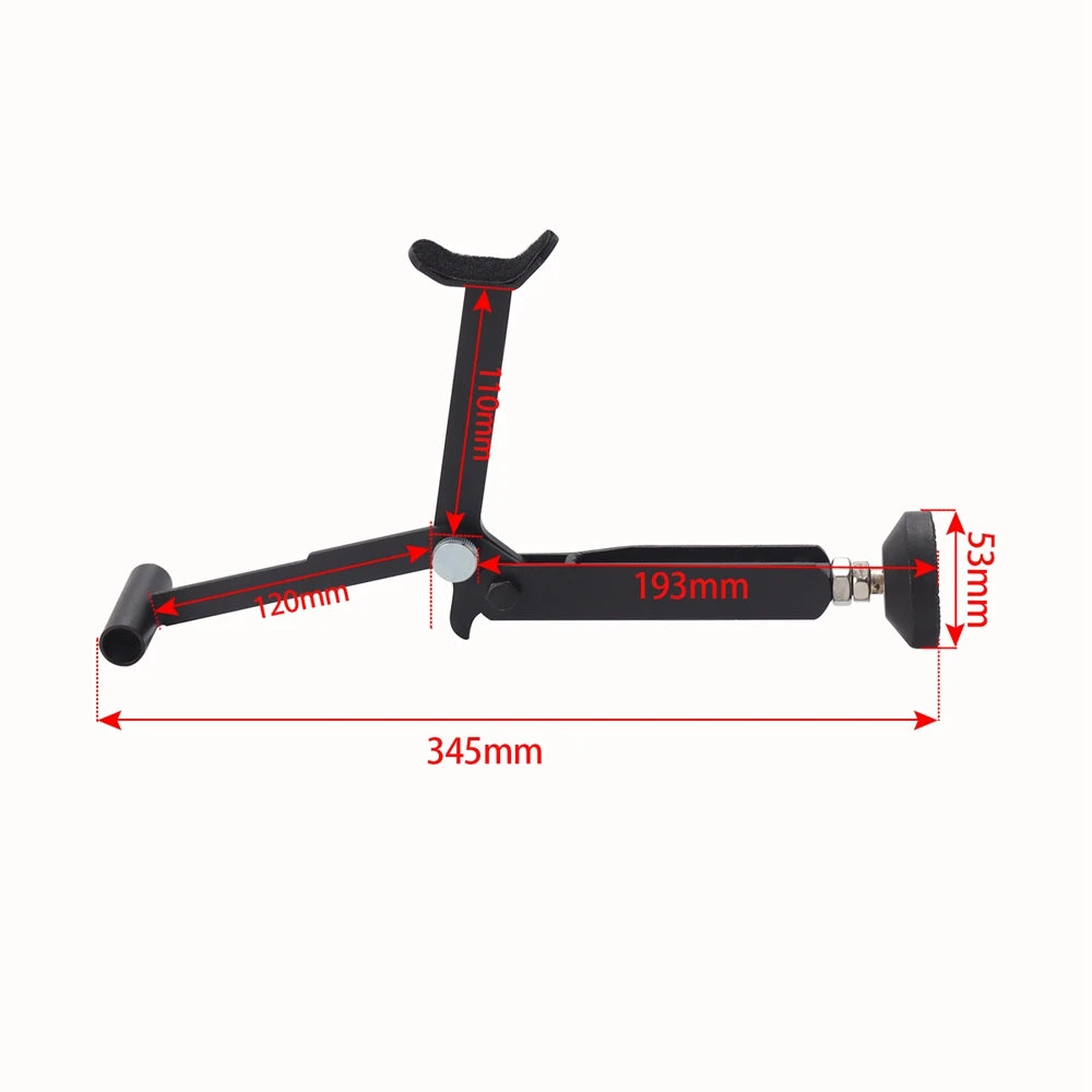 Motorcycle Folding Lift Stand - Heavy-Duty, Stable Crane Frame with Upgraded Armrest for Enhanced Support