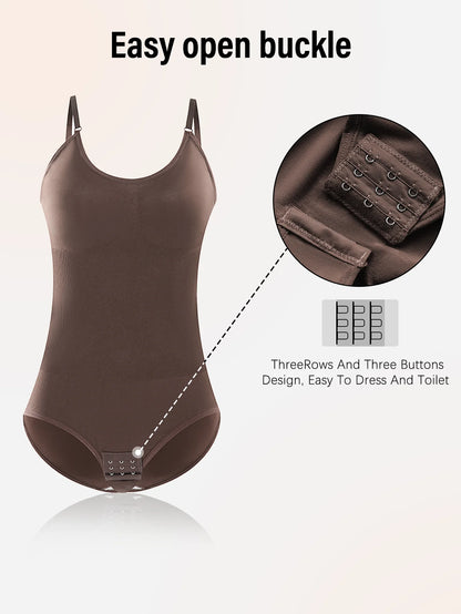 Women Seamless Shapewear Bodysuit - Sexy Slimming Butt Lifter Open Crotch Body Shaper for a Smooth Fit