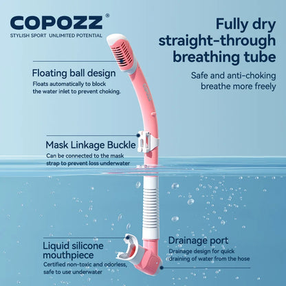 COPOZZ Full Vision Diving Mask - HD Anti-Fog Snorkeling Mask Set for Swimming & Underwater Diving